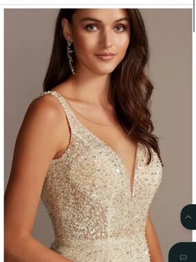Embellished wedding dress